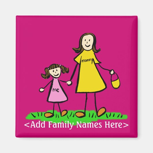 Magnet für Mutter und Tochter (Vorne)