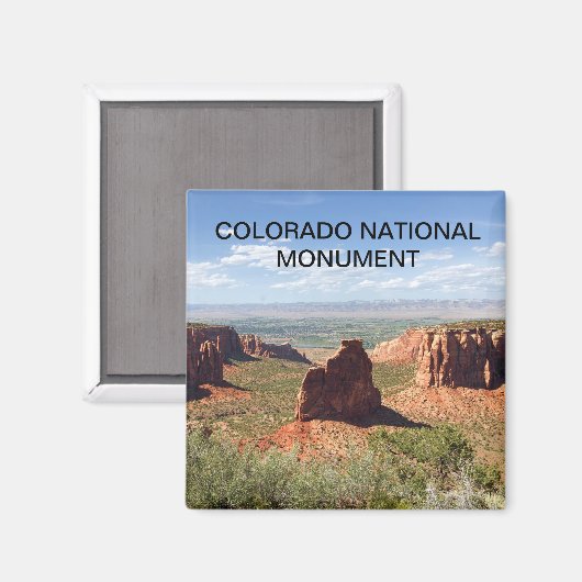 Magnet für Nationalmonumente Colorado (Vorderseite/Rückseite)