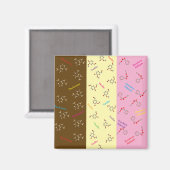 Magnet für neapolitanische Eiscreme (Vorderseite/Rückseite)