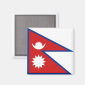 Magnet für Nepal (Vorderseite/Rückseite)
