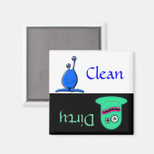 Magnet für niedliche Cartoon-Monster Geschirrspülm (Vorderseite/Rückseite)