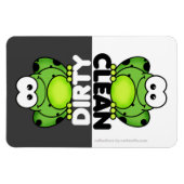 Magnet für niedliche Froschgeschirrspüler (Horizontal)