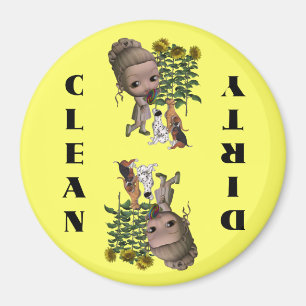 Magnet für Niedliche Geschirrspüler für Mädchen un