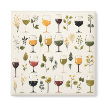 Magnet für niedliche Weinbecher