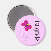 Magnet für niedlichen Lehrer der 1. Klasse (Vorderseite/Rückseite)