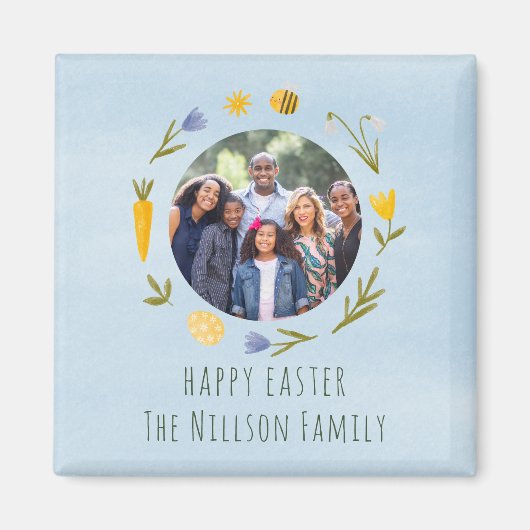 Magnet für Niedliches Foto der glücklichen Osterfa (Vorne)