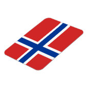 Magnet für Norwegische Flagge (Norske flagg) (Linke Seite)