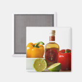 Magnet für Öl und Paprikaschoten (Vorderseite/Rückseite)