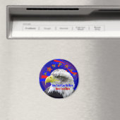 Magnet für Patriotische Adler und Goldstars (In Situ (Geschirrspüler))