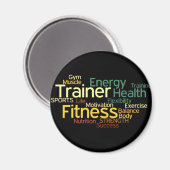 Magnet für Personal Trainer oder Fitness Center (Vorderseite/Rückseite)