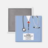 Magnet für personalisierte Krankenpflege (Vorderseite/Rückseite)