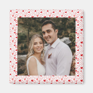 Magnet für personalisiertes Foto-Herz