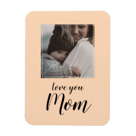 Magnet für personalisiertes Foto, Liebe für Mama