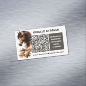 Magnet für Pferde mit QR-Code (Beispiel)