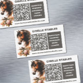 Magnet für Pferde mit QR-Code