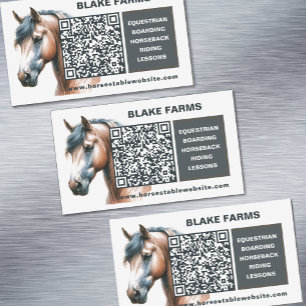 Magnet für Pferde mit QR-Code