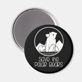 Magnet für Polar-Bären (Vorderseite/Rückseite)