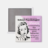 Magnet für Psychologen der Ever-Analytical School (Vorderseite/Rückseite)