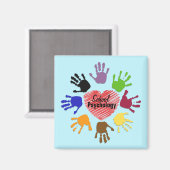 Magnet für Psychologie in Schulen (Vorderseite/Rückseite)
