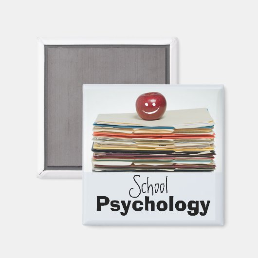 Magnet für Psychologie in Schulen (Vorderseite/Rückseite)