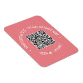 Magnet für QR-Code-Scan-Info Benutzerdefinierte T (Rechte Seite)