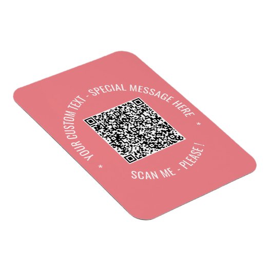 Magnet für QR-Code-Scan-Info Benutzerdefinierte T (Rechte Seite)
