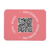 Magnet für QR-Code-Scan-Info Benutzerdefinierte T (Horizontal)