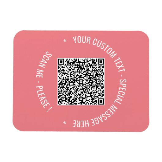 Magnet für QR-Code-Scan-Info Benutzerdefinierte T (Horizontal)