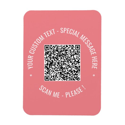 Magnet für QR-Code-Scan-Info Benutzerdefinierte T (Vertikal)