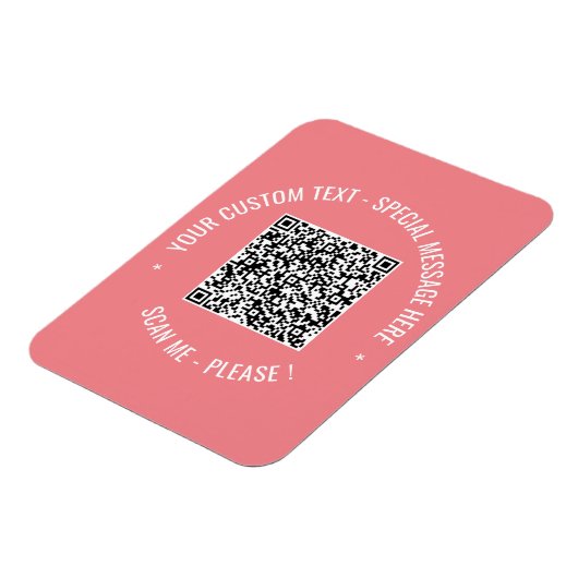 Magnet für QR-Code-Scan-Info Benutzerdefinierte T (Linke Seite)