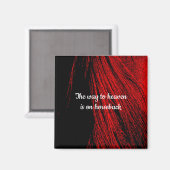 Magnet für Red & Black Horse Mane (Vorderseite/Rückseite)