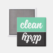 Magnet für Retro-Geschirrspüler (Vorderseite/Rückseite)