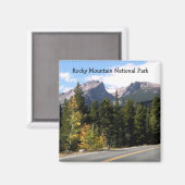 Magnet für Rocky Mountains Nationalpark (Vorderseite/Rückseite)