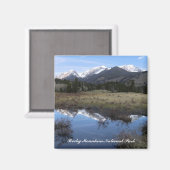 Magnet für Rocky Mountains Nationalpark (Vorderseite/Rückseite)