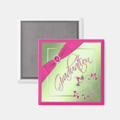 Magnet für rosa, grüne und gelbe Abschlüsse (Vorderseite/Rückseite)