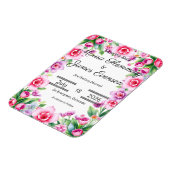 Magnet für rosa und Lila Foto mit flexibler Blumen (Linke Seite)