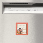 Magnet für Rot/Creme-Hochzeitstorte (In Situ (Geschirrspüler))