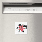 Magnet für rote und schwarze Blume (In Situ (Geschirrspüler))