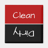 Magnet für rote und schwarze Geschirrspüler (Vorne)