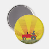Magnet für roten oder grünen Traktor (Vorderseite/Rückseite)