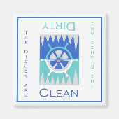 Magnet für saubere oder dreckige Geschirrspüler (Vorne)