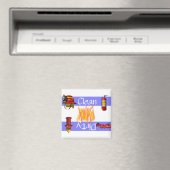 Magnet für saubere oder schmutzige Brandgeschirrsp (In Situ (Geschirrspüler))