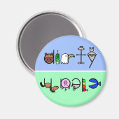 Magnet für saubere Spülmaschine (Vorderseite/Rückseite)