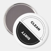 Magnet für saubere Spülmaschine (auf weiß) (Vorderseite/Rückseite)