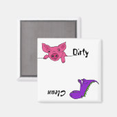 Magnet für Schweine und Drachengeschirrspüler (Vorderseite/Rückseite)