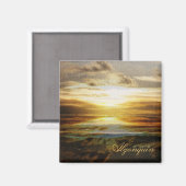 Magnet für Sonnenuntergänge im Algonquin-Park (Vorderseite/Rückseite)