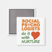 Magnet für Sozialpsychologen (Vorderseite/Rückseite)