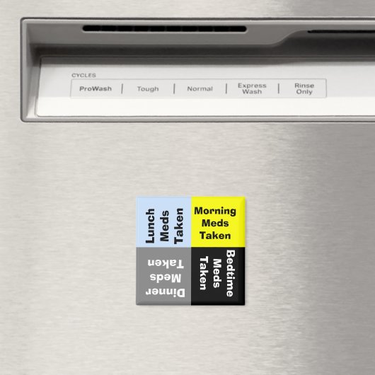 Magnet für tägliche Medikation Erinnerung (In Situ (Geschirrspüler))