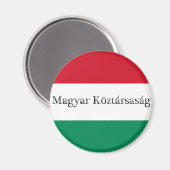 Magnet für ungarische Flaggen (Vorderseite/Rückseite)