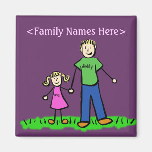 Magnet für Vaterfamilie und Tochter